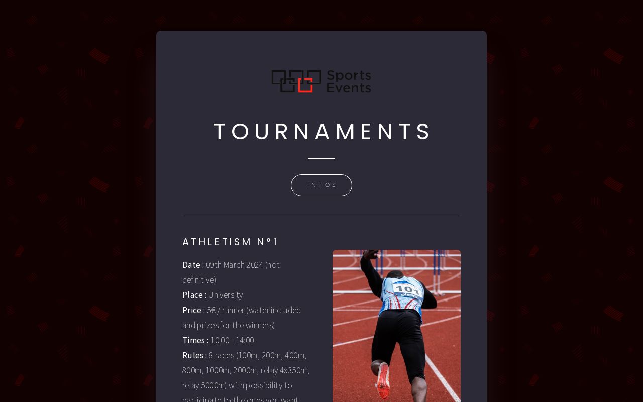 Carrd profile picture for @tournaments